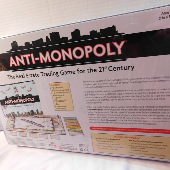 Anti-Monopoly Board Game by University Games BRAND NEW - Picture 3 of 6